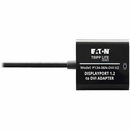 Eaton Tripp Lite Series P134-06N-DVI-V2 DisplayPort 1.2 to DVI Active Converter for High-Definition Video