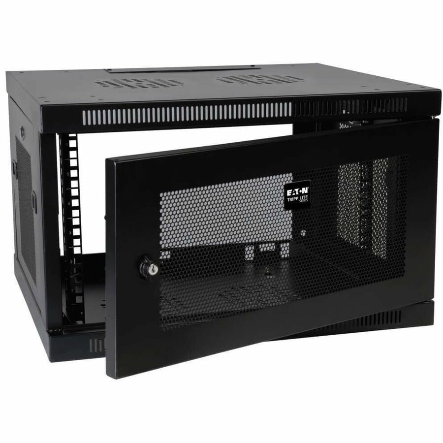 Eaton Tripp Lite Series SmartRack 6U Low-Profile Wall-Mount Enclosure Cabinet with 20.5-Inch Depth