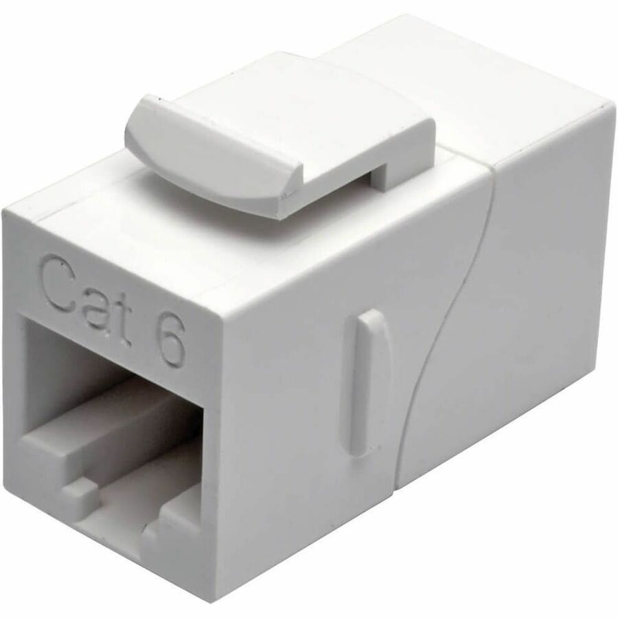 Eaton Tripp Lite Series N235-001-WH Cat6 Straight-Through Modular In-Line Snap-In Coupler, White
