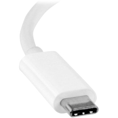 StarTech.com USB-C to DVI Adapter - White - Thunderbolt 3 Compatible - Supports 1920x1200 Resolution - Part Number CDP2DVIW