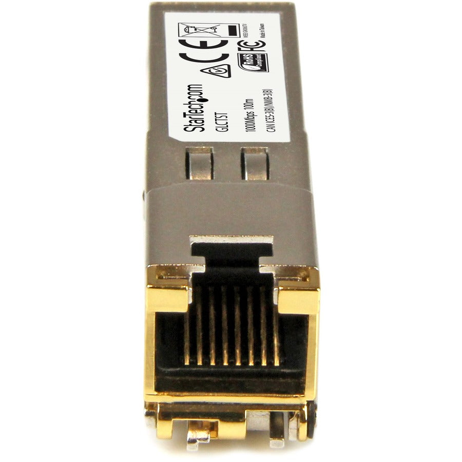StarTech.com Cisco GLC-T Compatible 10-Pack SFP Modules - 1000Base-T Gigabit Ethernet Transceivers with RJ45 Connectors