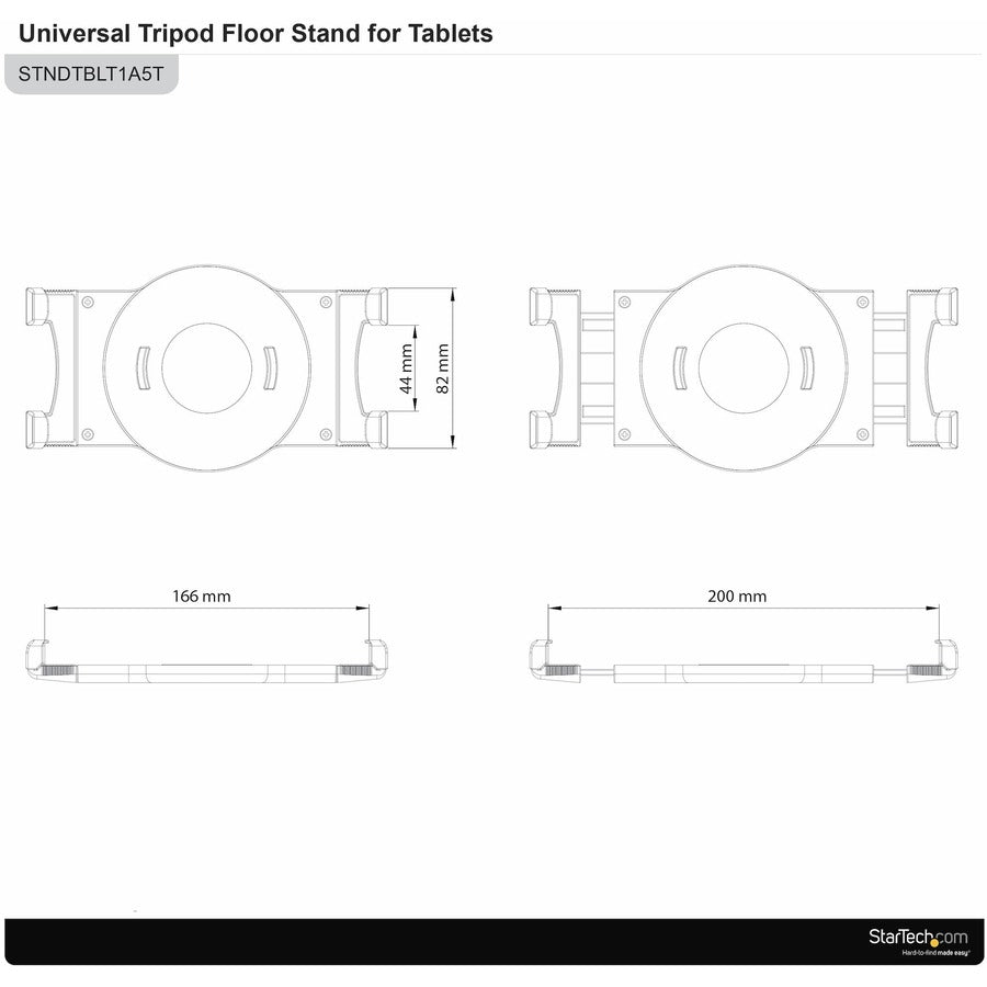 StarTech.com Adjustable Tablet Tripod Stand for 6.5 to 7.8 Inch Tablets