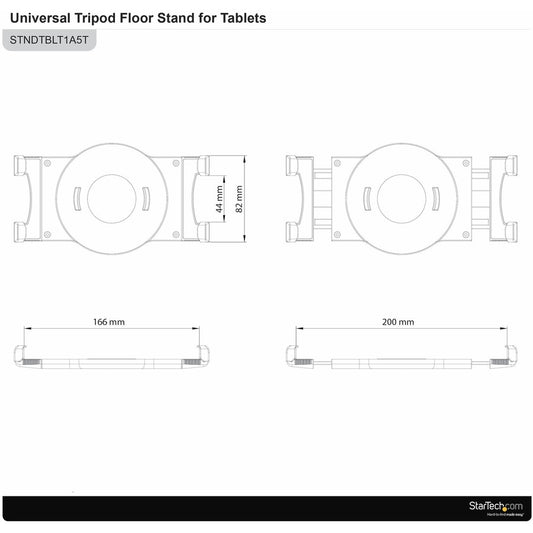 StarTech.com Adjustable Tablet Tripod Stand for 6.5 to 7.8 Inch Tablets