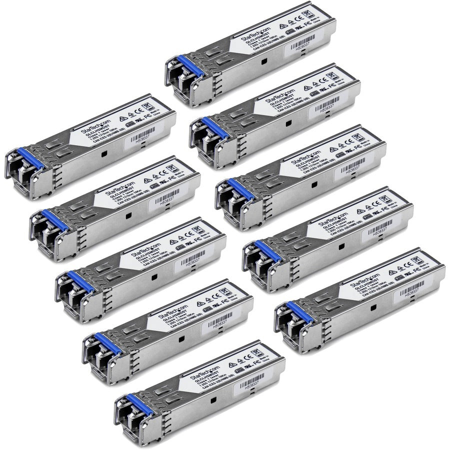 StarTech.com Cisco GLC-LH-SMD Compatible SFP Module 10 Pack - 1000BASE-LX/LH Single Mode Fiber Transceiver