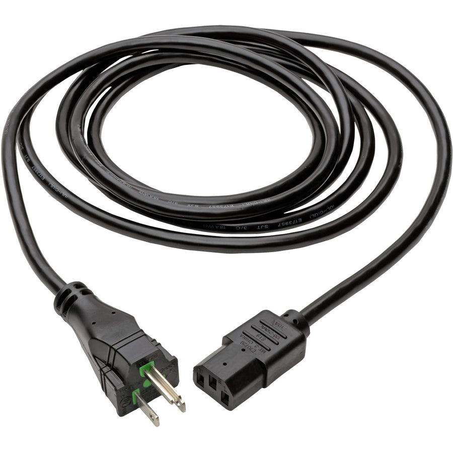 Eaton Tripp Lite Series Hospital-Grade Power Cord P006-015-HG10 - 15 ft. NEMA 5-15P to C13, 10A, 125V, Black