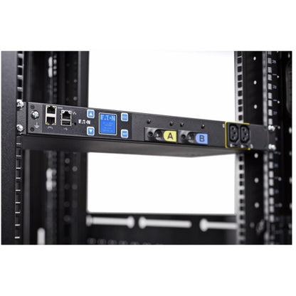 Eaton EMIT04-10 Metered Input 12-Outlet PDU with NEMA L6-30P Plug and IEC 60320 C19 Receptacles