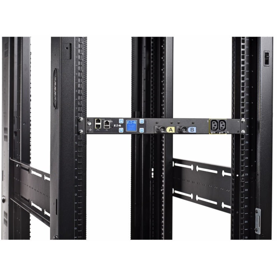 Eaton EMIT04-10 Metered Input 12-Outlet PDU with NEMA L6-30P Plug and IEC 60320 C19 Receptacles