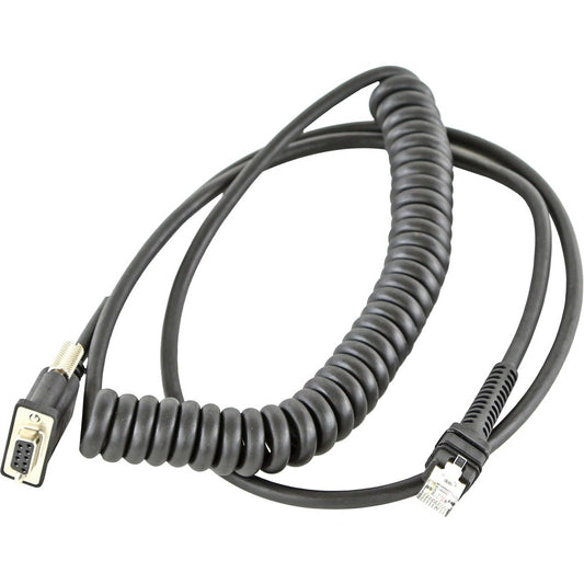 Zebra Technologies CBA-R71-C09ZAR Serial Data Transfer Cable - 9 ft Coiled RS-232 Cable