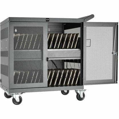 Eaton Tripp Lite Series CSC32USB 32-Device USB Charging Cart with Locking Steel Cabinet