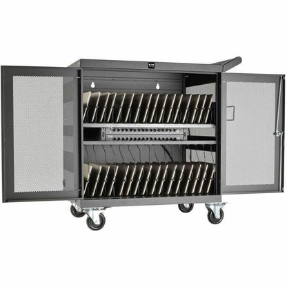 Eaton Tripp Lite Series CSC32USB 32-Device USB Charging Cart with Locking Steel Cabinet
