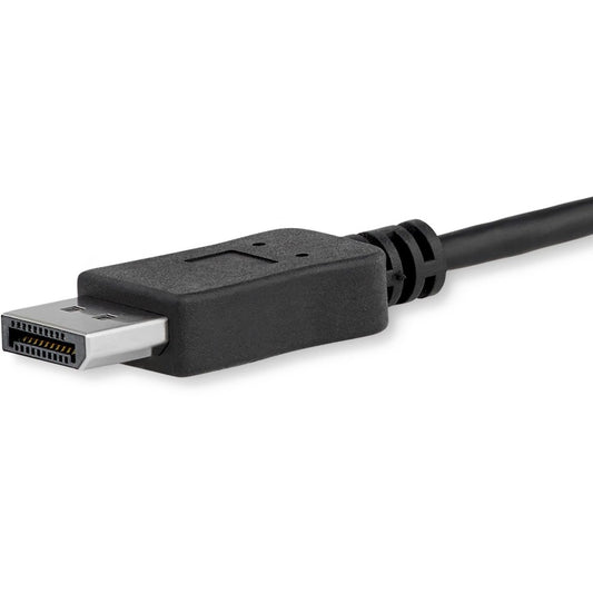 StarTech.com 6ft USB-C to DisplayPort 1.2 Cable - 4K 60Hz UHD Video Adapter for Thunderbolt 3 & USB Type-C Devices