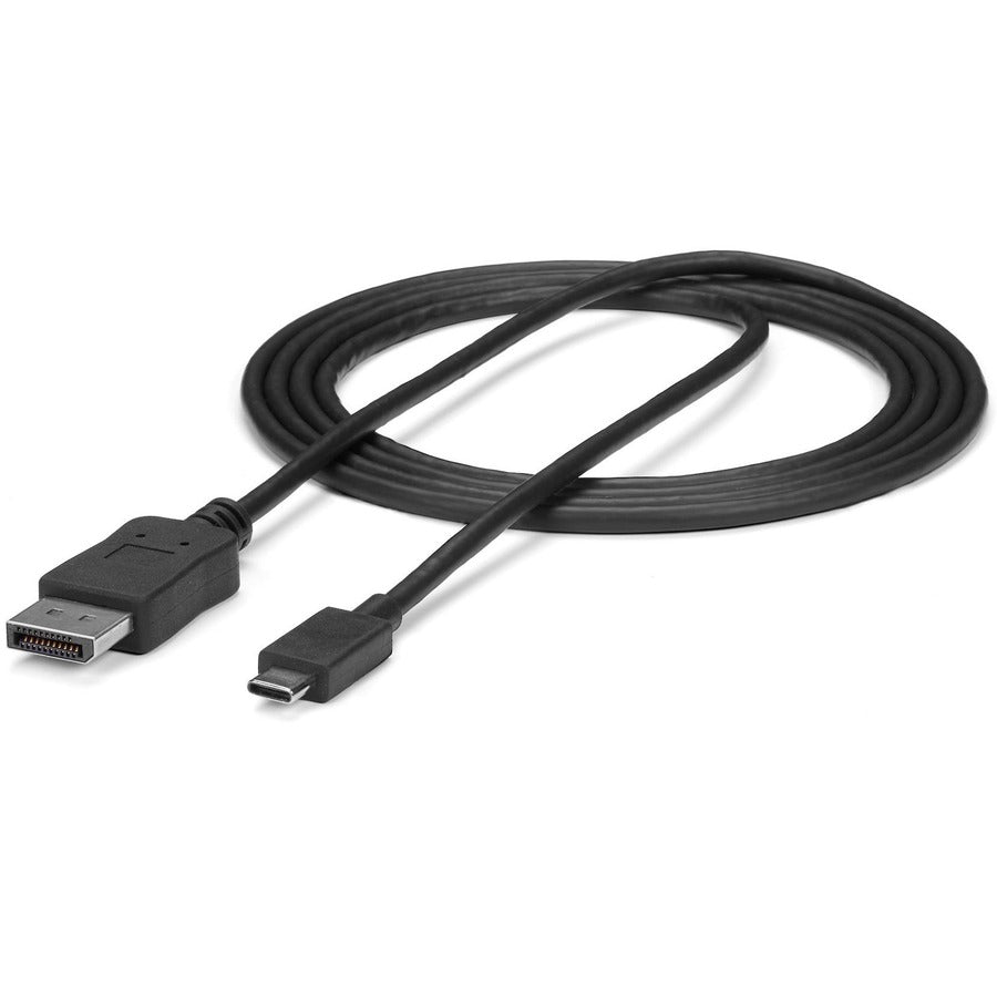 StarTech.com 6ft USB-C to DisplayPort 1.2 Cable - 4K 60Hz UHD Video Adapter for Thunderbolt 3 & USB Type-C Devices
