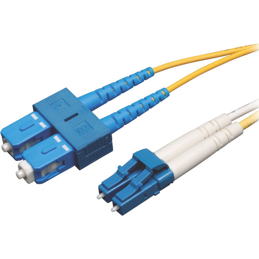 Eaton Tripp Lite Series Duplex Singlemode 9/125 Fiber Patch Cable (LC/SC), 30 Meters (100 Feet)