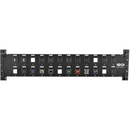 Eaton Tripp Lite Series 24-Port 2U Rack-Mount Unshielded Blank Keystone Patch Panel N062-024-KJ