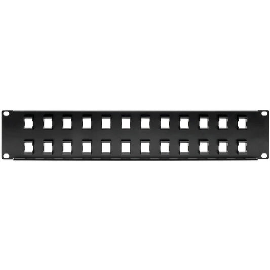 Eaton Tripp Lite Series 24-Port 2U Rack-Mount Unshielded Blank Keystone Patch Panel N062-024-KJ
