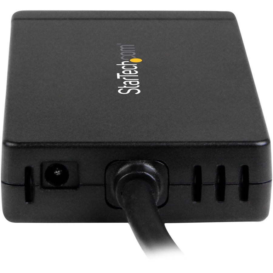 StarTech.com HB30C3A1GE 3-Port USB 3.0 Hub with Gigabit Ethernet for USB-C Laptops