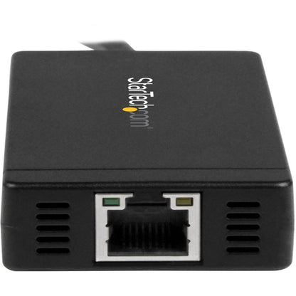 StarTech.com HB30C3A1GE 3-Port USB 3.0 Hub with Gigabit Ethernet for USB-C Laptops