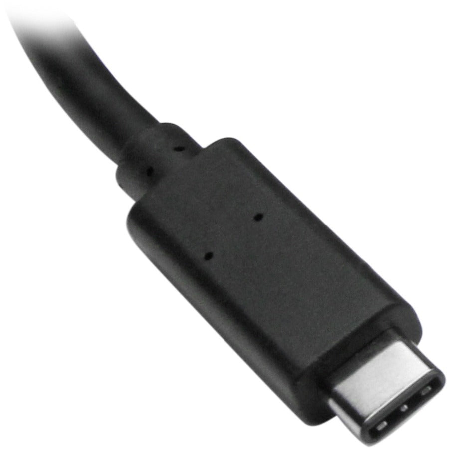 StarTech.com HB30C3A1GE 3-Port USB 3.0 Hub with Gigabit Ethernet for USB-C Laptops