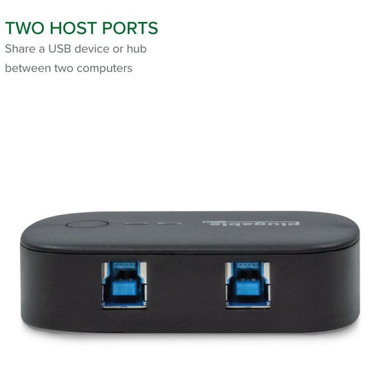 Plugable USB 3.0 Sharing Switch (USB3-SWITCH2) for Dual-Computer Device Control