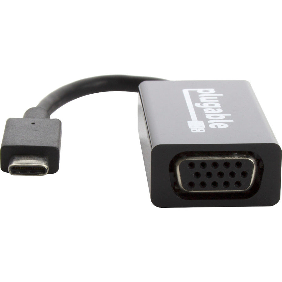 Plugable USB-C to VGA Adapter USBC-VGA for Windows, Mac, Linux – Supports Up to 1920x1200 Resolution
