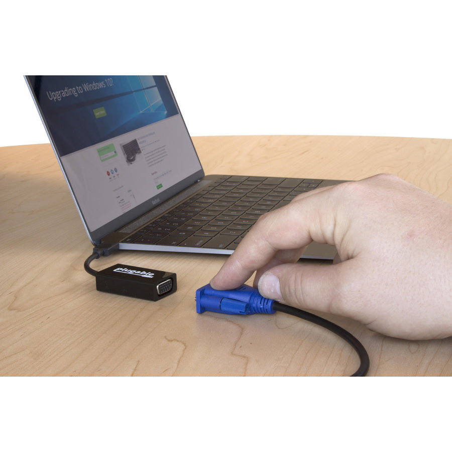 Plugable USB-C to VGA Adapter USBC-VGA for Windows, Mac, Linux – Supports Up to 1920x1200 Resolution