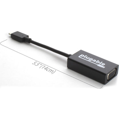 Plugable USB-C to VGA Adapter USBC-VGA for Windows, Mac, Linux – Supports Up to 1920x1200 Resolution