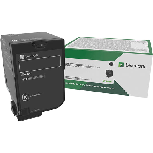 Lexmark Unison Original High Yield Laser Toner Cartridge - Black (Part 74C0HKG) for CS720de, CS720dte, CS725de, CS725dte