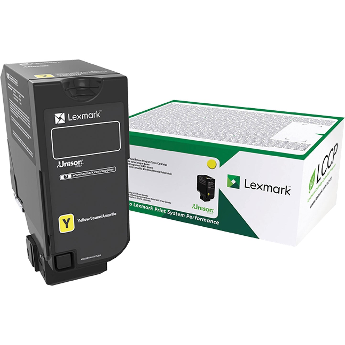 Lexmark Unison High Yield Yellow Toner Cartridge Part 74C0HYG for CS725de and CS725dte