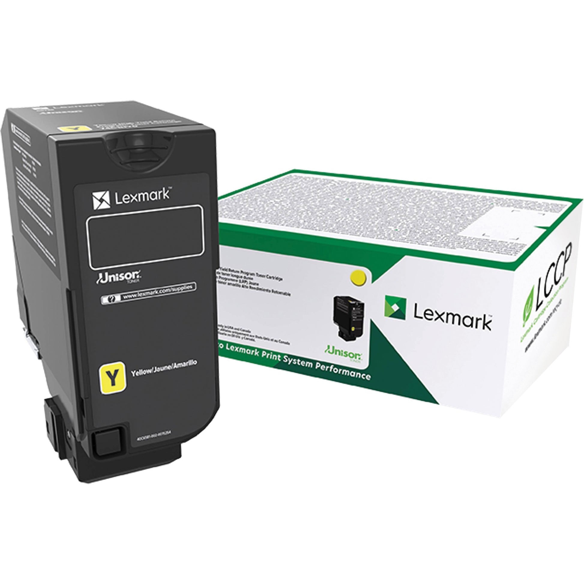 Lexmark Unison High Yield Yellow Toner Cartridge Part 74C0HYG for CS725de and CS725dte