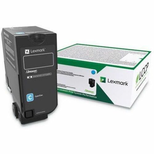 Lexmark Original High Yield Cyan Laser Toner Cartridge (Part No. 84C0HCG) for Lexmark CX725 Series