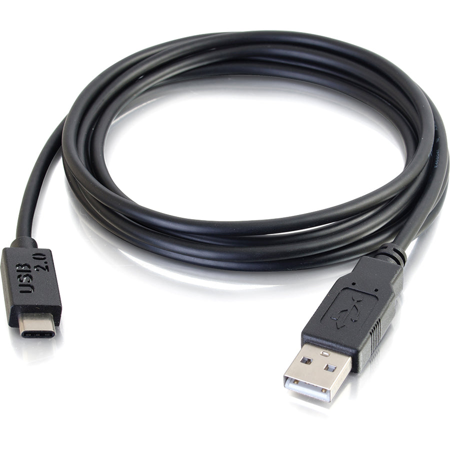 C2G 10ft USB C to USB A Cable - USB 2.0 to Type-A Data Transfer Cable by Legrand Group