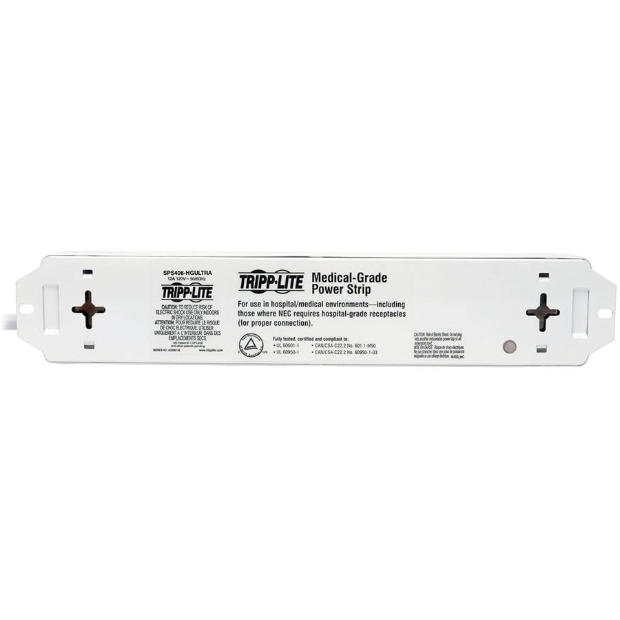 Eaton Tripp Lite Series SPS406HGULTRA Medical-Grade Power Strip with Hospital-Grade Outlets and Surge Protection