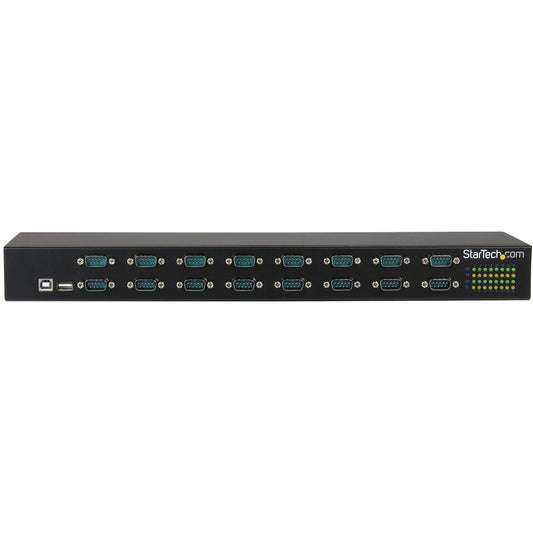 StarTech.com 16-Port USB to Serial Adapter Hub with Rack Mount and Daisy Chain Support
