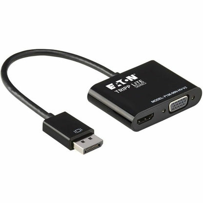 Eaton Tripp Lite Series DisplayPort 1.2 to VGA/HDMI All-in-One Converter Adapter (Part #P136-06N-HV-V2)