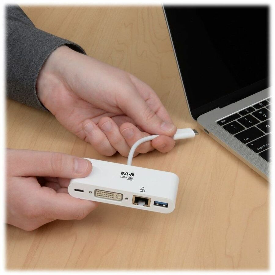 Eaton Tripp Lite Series USB-C to DVI Adapter and Docking Station U444-06N-DGU-C for laptops and notebooks