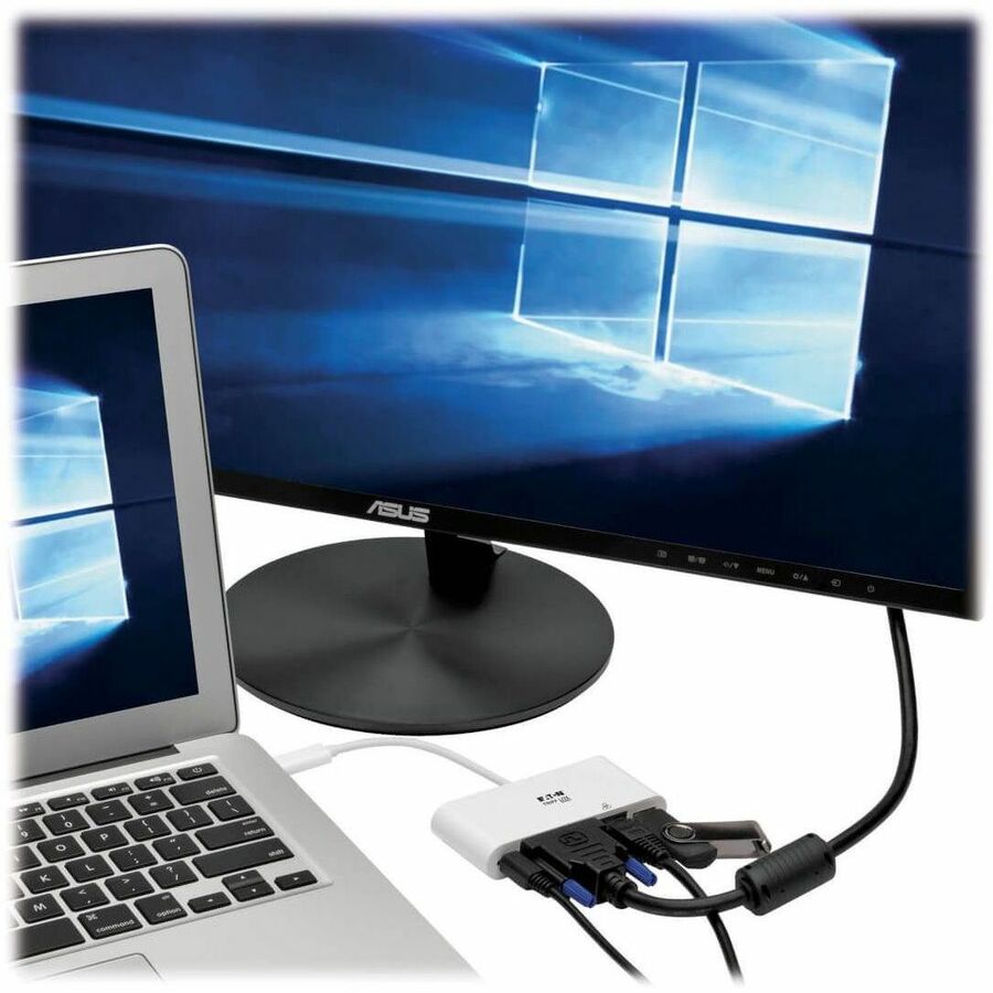 Eaton Tripp Lite Series USB-C to DVI Adapter and Docking Station U444-06N-DGU-C for laptops and notebooks
