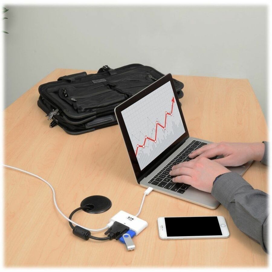 Eaton Tripp Lite Series U444-06N-DU-C USB-C to DVI Adapter with USB 3.1 and Power Delivery