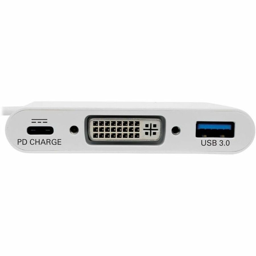Eaton Tripp Lite Series U444-06N-DU-C USB-C to DVI Adapter with USB 3.1 and Power Delivery