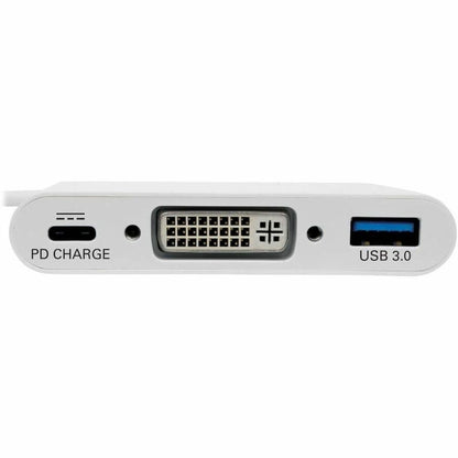 Eaton Tripp Lite Series U444-06N-DU-C USB-C to DVI Adapter with USB 3.1 and Power Delivery