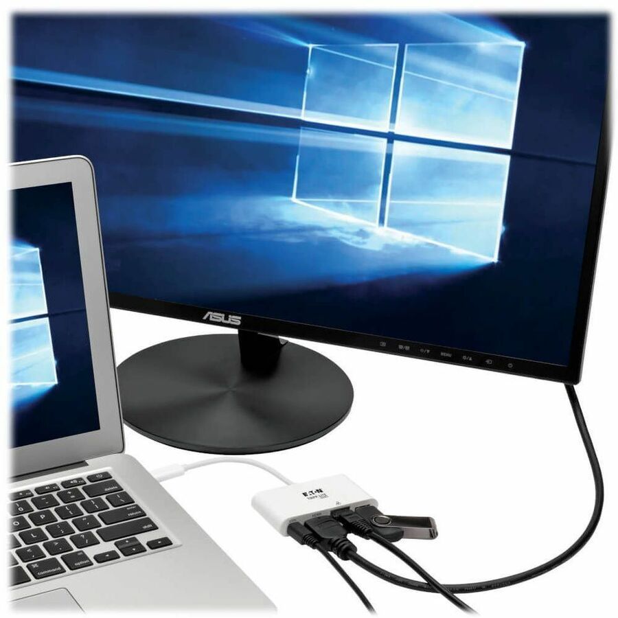 Eaton Tripp Lite Series U444-06N-HGU-C USB-C Docking Station with HDMI, Gigabit Ethernet, and Power Delivery