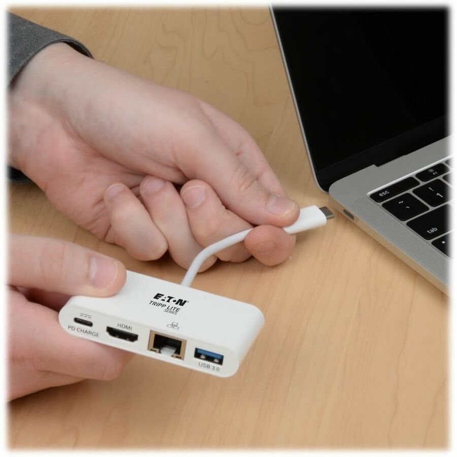 Eaton Tripp Lite Series U444-06N-HGU-C USB-C Docking Station with HDMI, Gigabit Ethernet, and Power Delivery
