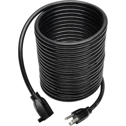 Eaton Tripp Lite Series Heavy-Duty Power Extension Cord, 25 ft. NEMA 5-15P to NEMA 5-15R, 15A 120V, Black
