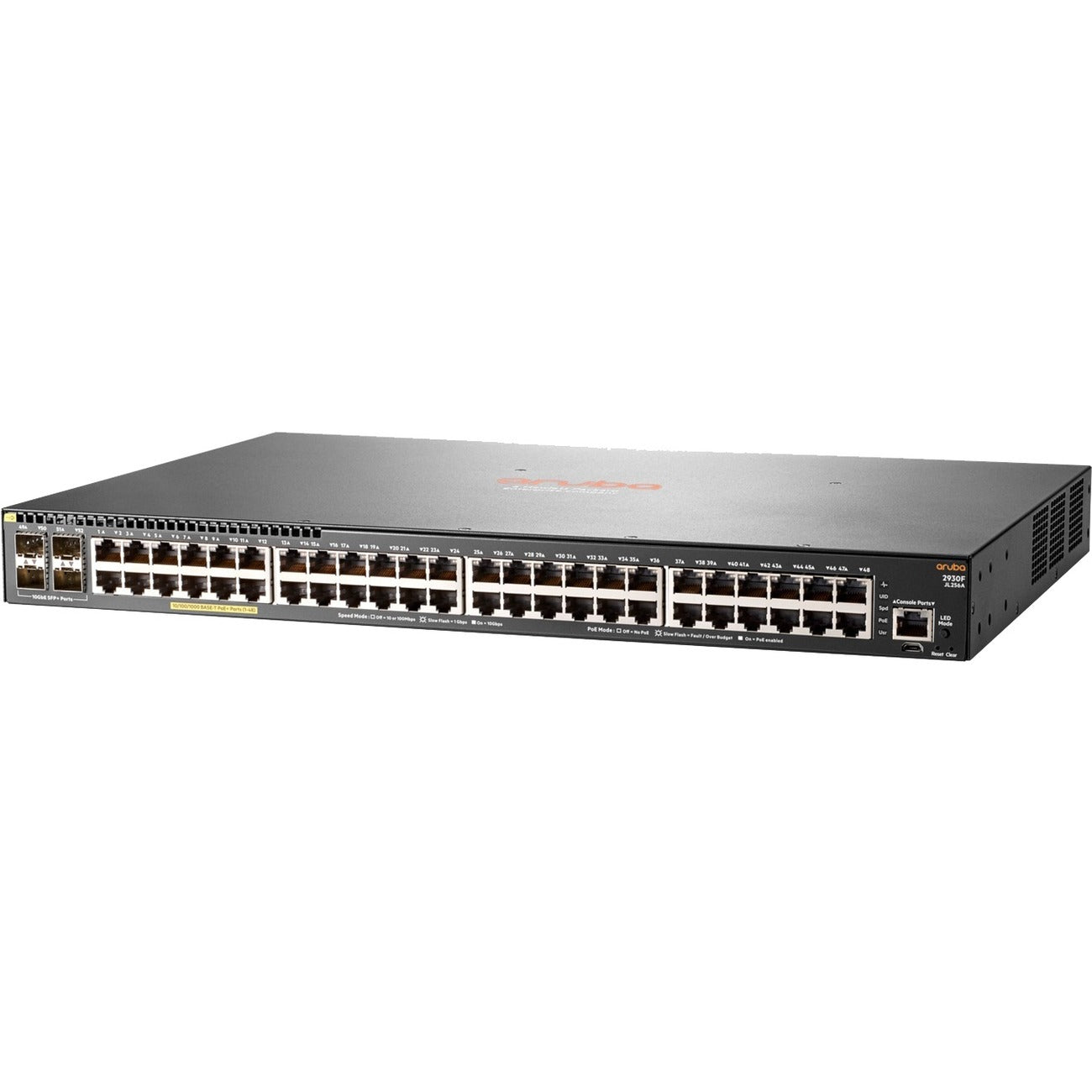 Hewlett Packard Enterprise Aruba 2930F 48G PoE+ 4SFP+ Switch - Managed Layer 3 Ethernet Switch for Enterprise and SMB Networks
