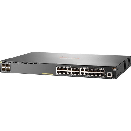 Hewlett Packard Enterprise Aruba 2930F 24G PoE+ 4SFP Switch - Layer 3 Managed Network Switch with 24 Gigabit Ports and SFP Uplinks