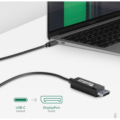 Plugable USB-C to DisplayPort Bi-Directional Adapter Cable, 6 ft (USBC-DP)