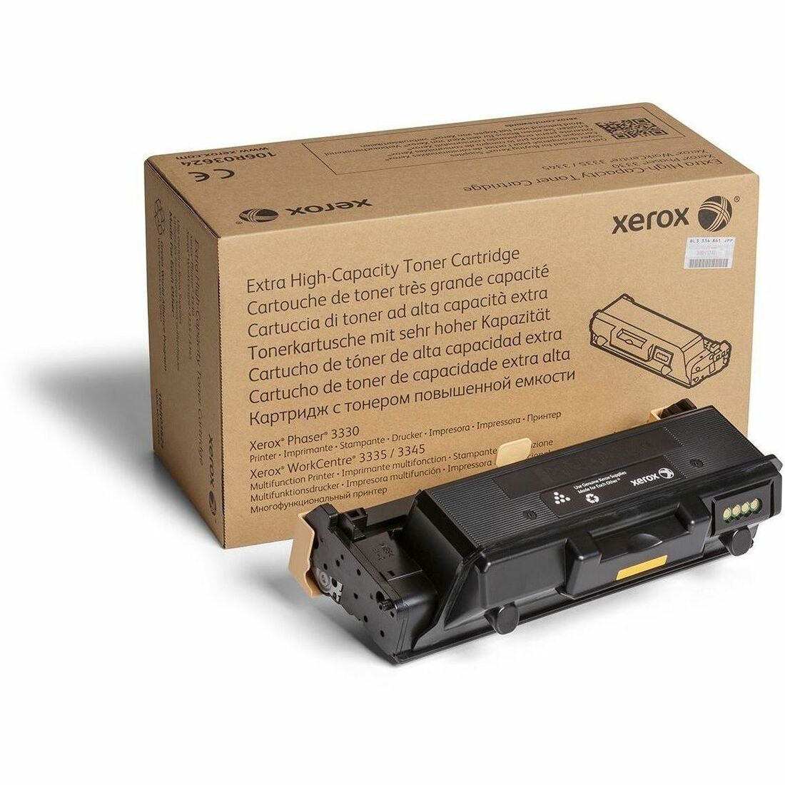 Xerox Genuine Phaser 3330 & WorkCentre 3300 Series Black Extra High Capacity Toner Cartridge (15,000 Pages) - Part 106R03624