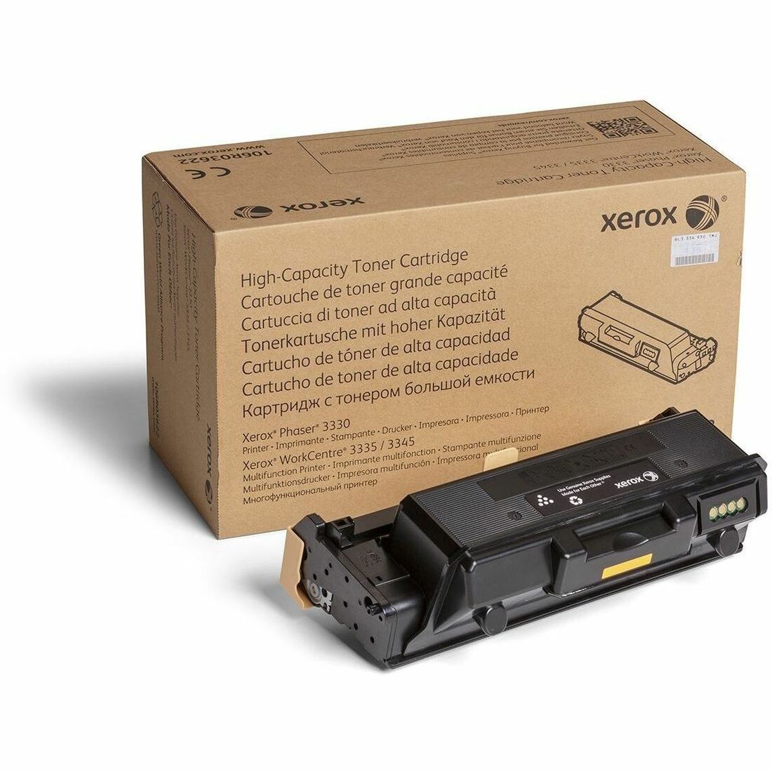 Xerox Genuine Phaser 3330 & WorkCentre 3300 Series Black High Capacity Toner Cartridge (106R03622) - 8,500 Pages