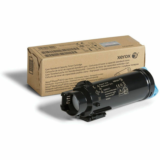 Xerox Genuine Phaser 6510 & WorkCentre 6515 Cyan Toner Cartridge (106R03473) – 1000 Pages