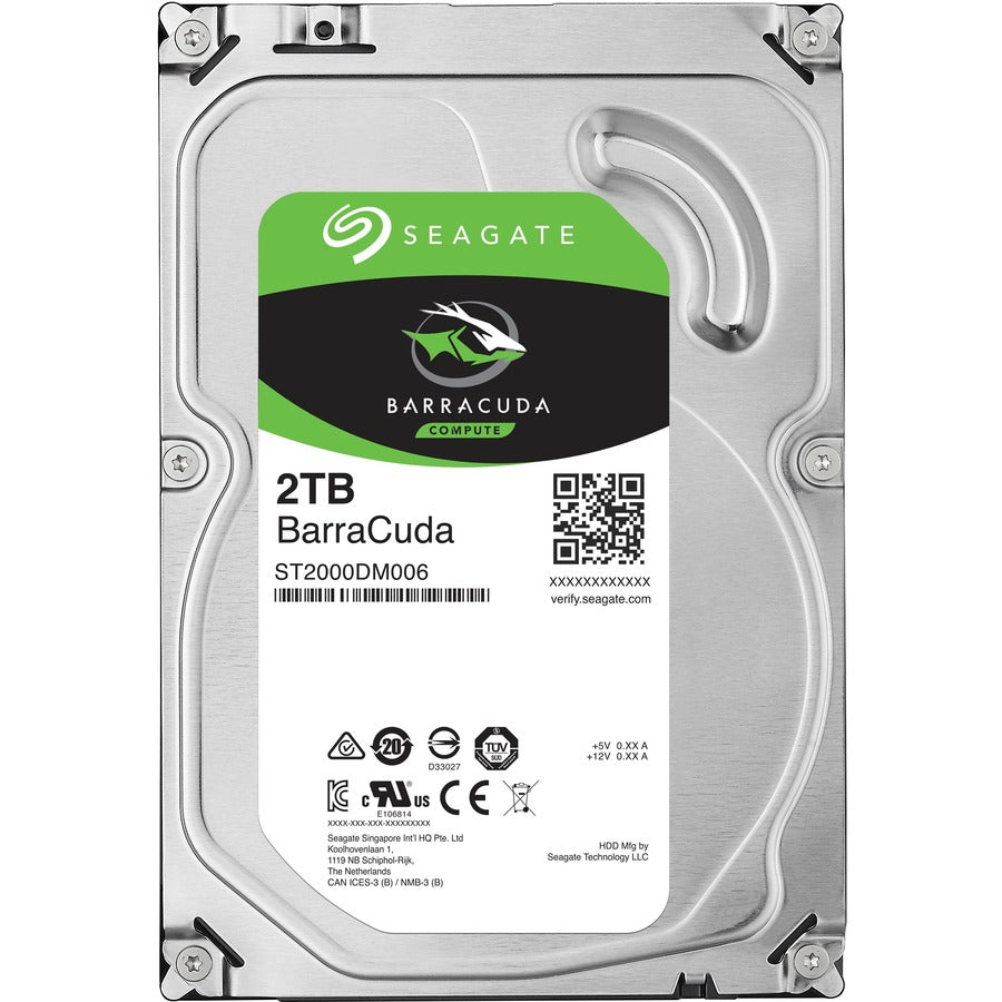 Seagate BarraCuda ST2000DM006 2TB Internal 3.5-Inch SATA Hard Drive