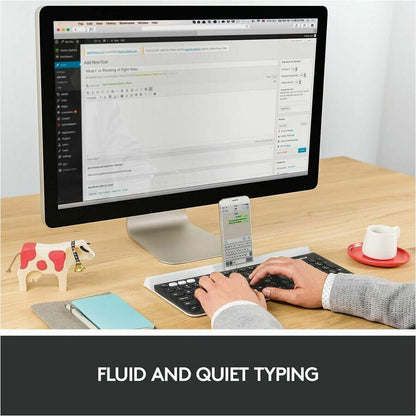 Logitech K780 Multi-Device Wireless Keyboard – Bluetooth & USB, White